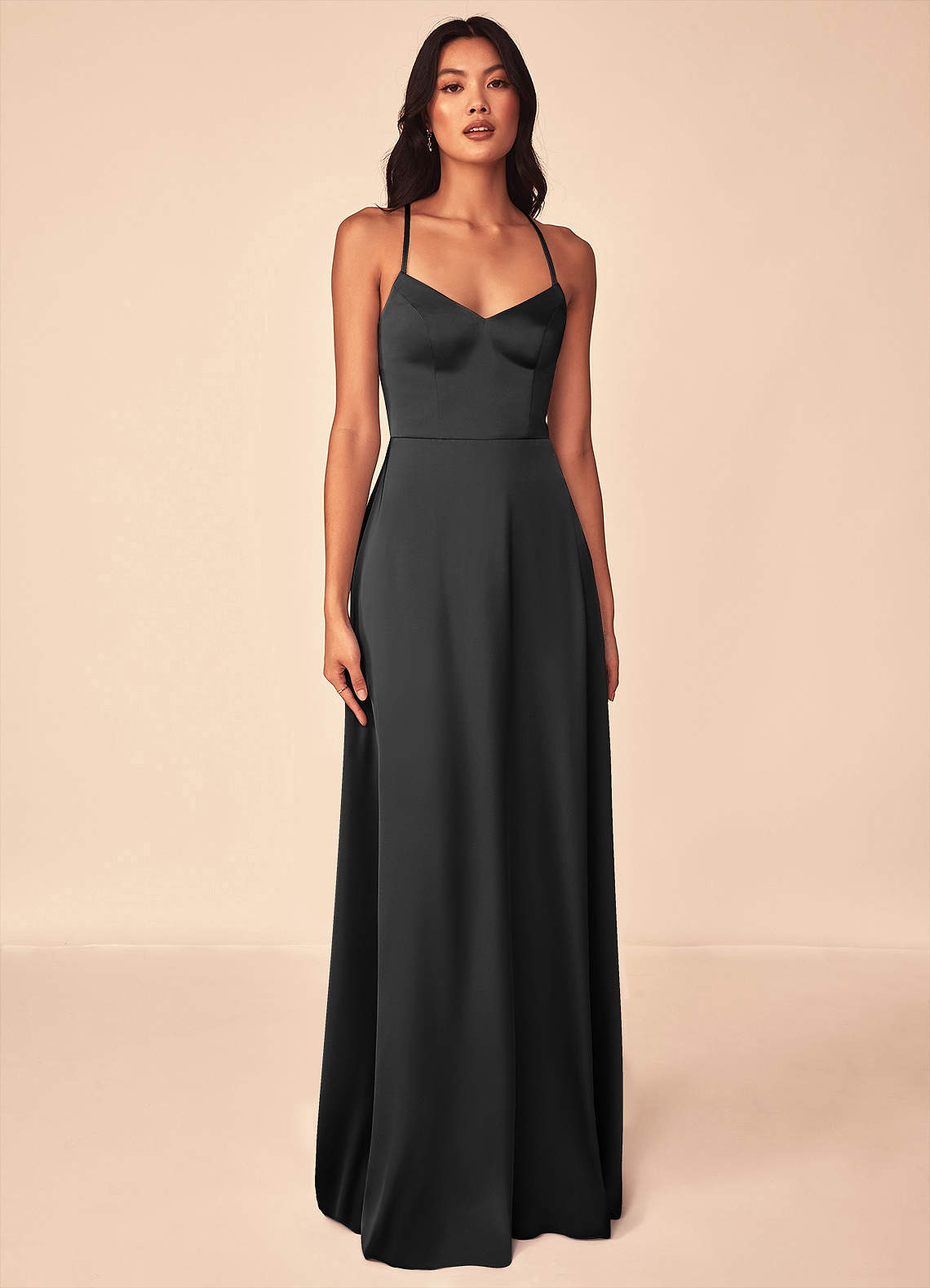 Mei Stretch Satin Dress-AZ65124017 - Final Sale