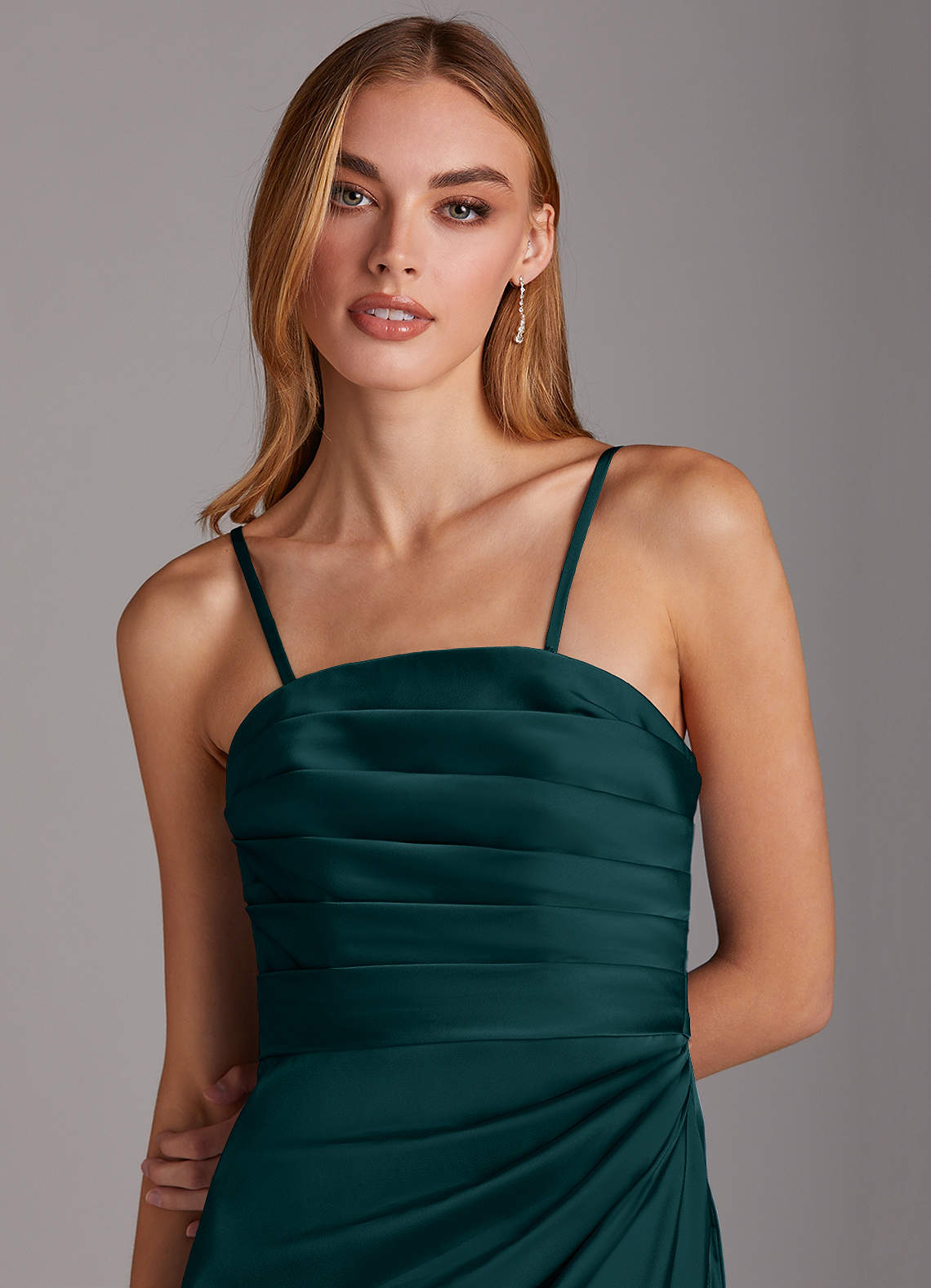 Lexie Stretch Satin Dress-AZ6248911-final sale
