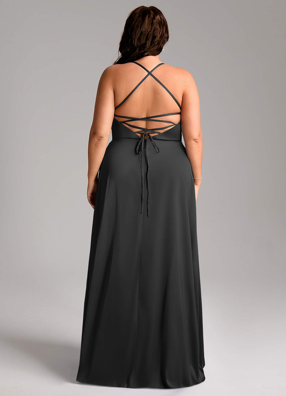 Mei Stretch Satin Dress-AZ65124017 - Final Sale