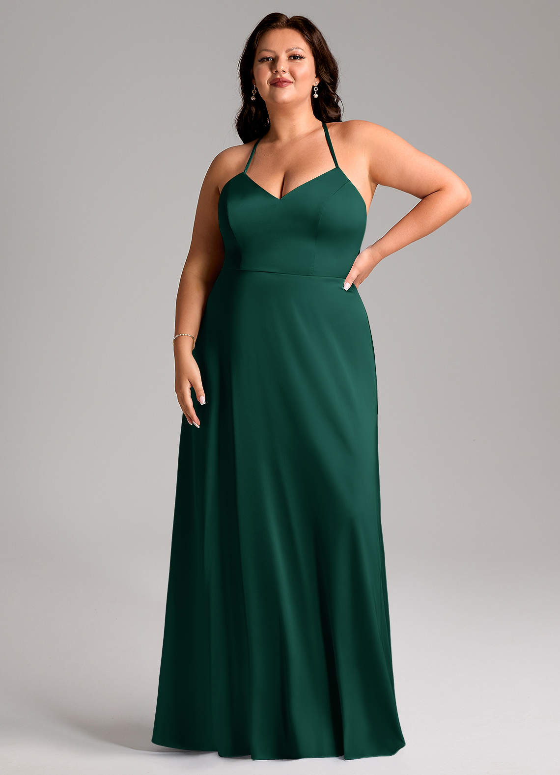 Mei Stretch Satin Dress-AZ20094333 - Final Sale