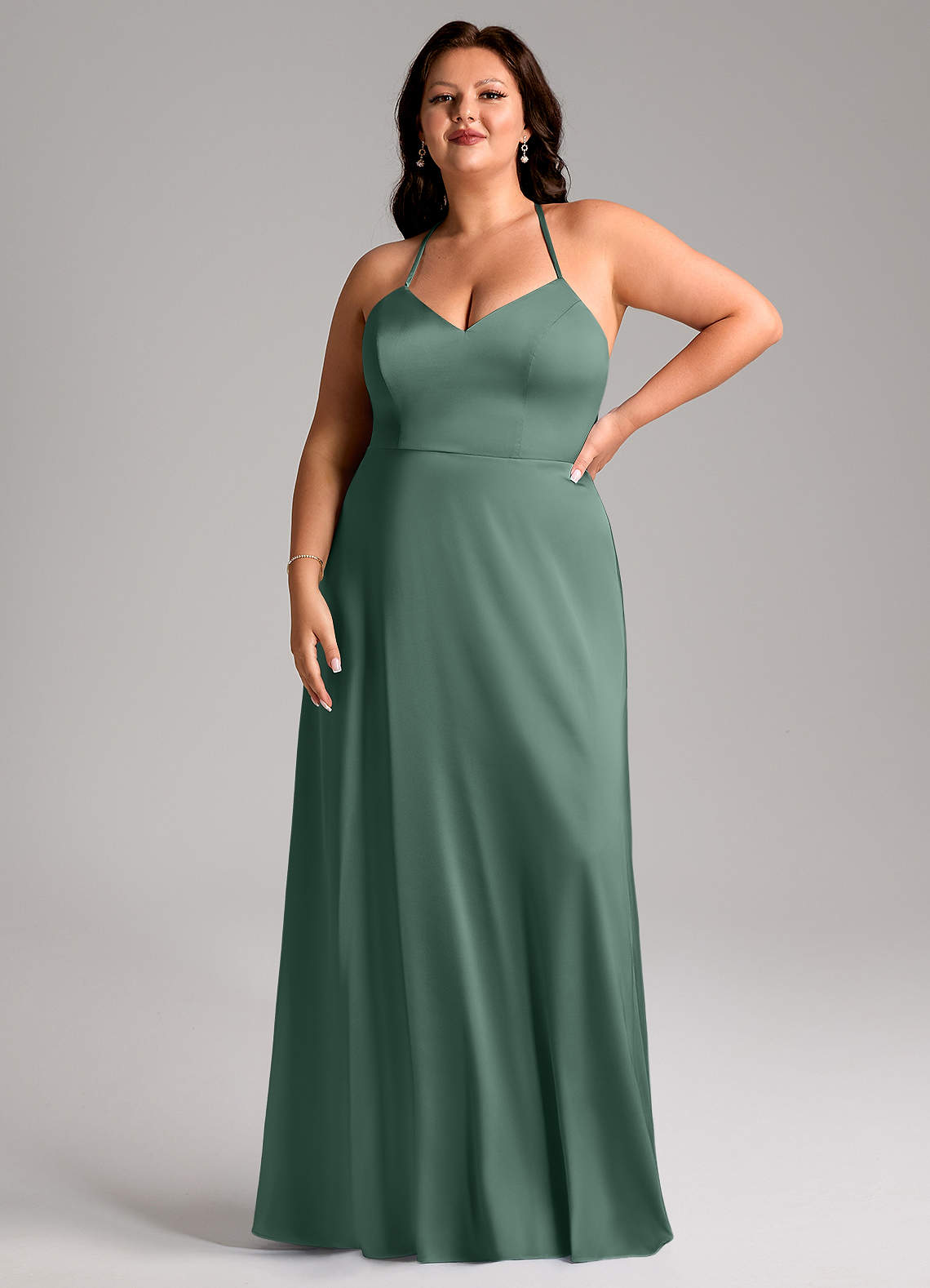 Mei Stretch Satin Dress-AZ6026210 - Final Sale