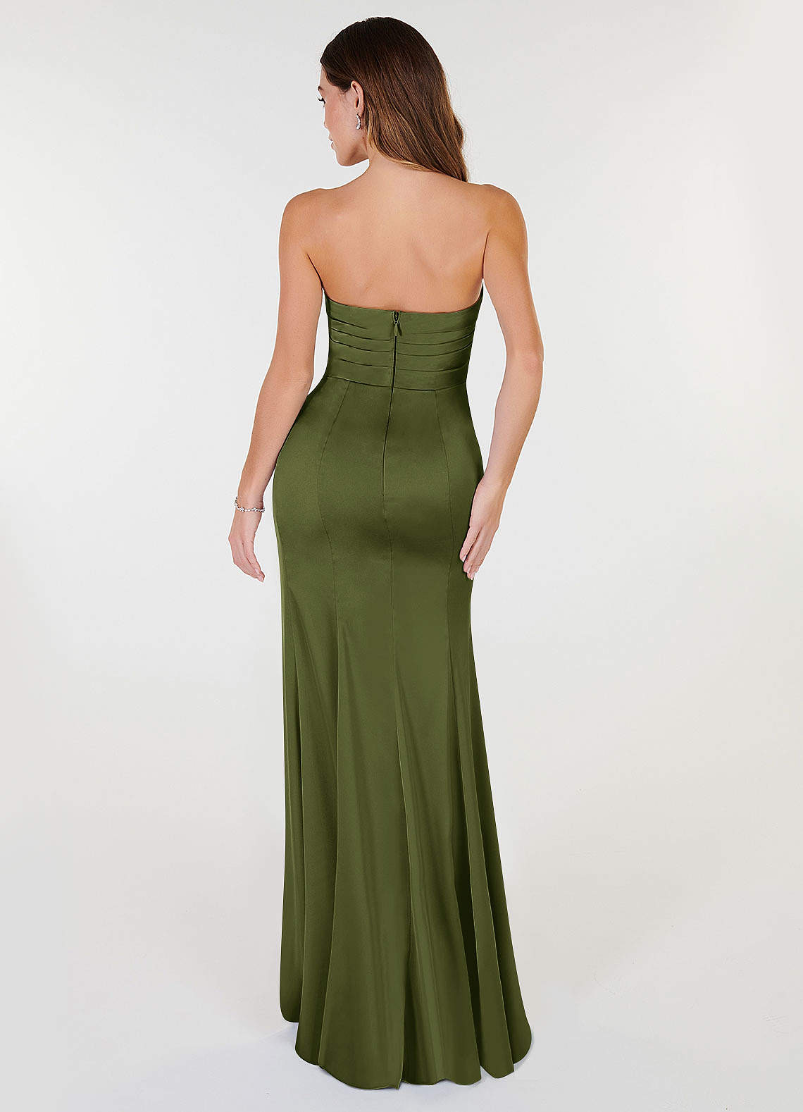 Yola Stretch Satin Dress-AZ52911670-final sale
