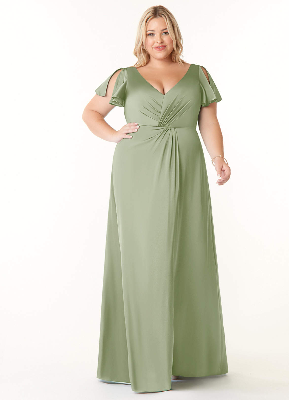 Soren Stretch Satin Dress-AZ81350886-final sale
