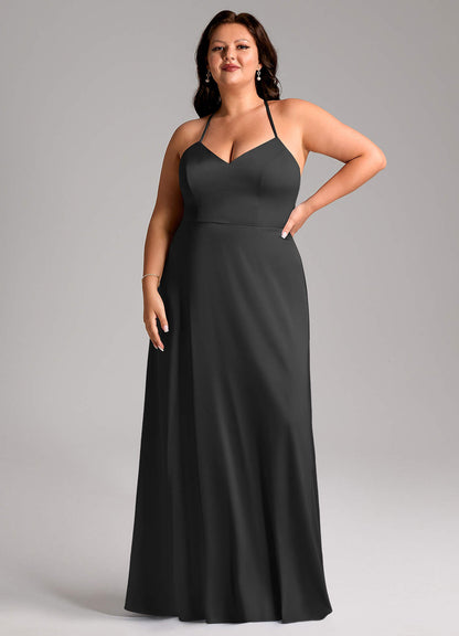 Mei Stretch Satin Dress-AZ65124017 - Final Sale