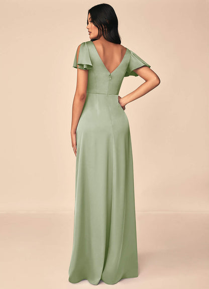 Soren Stretch Satin Dress-AZ81350886-final sale