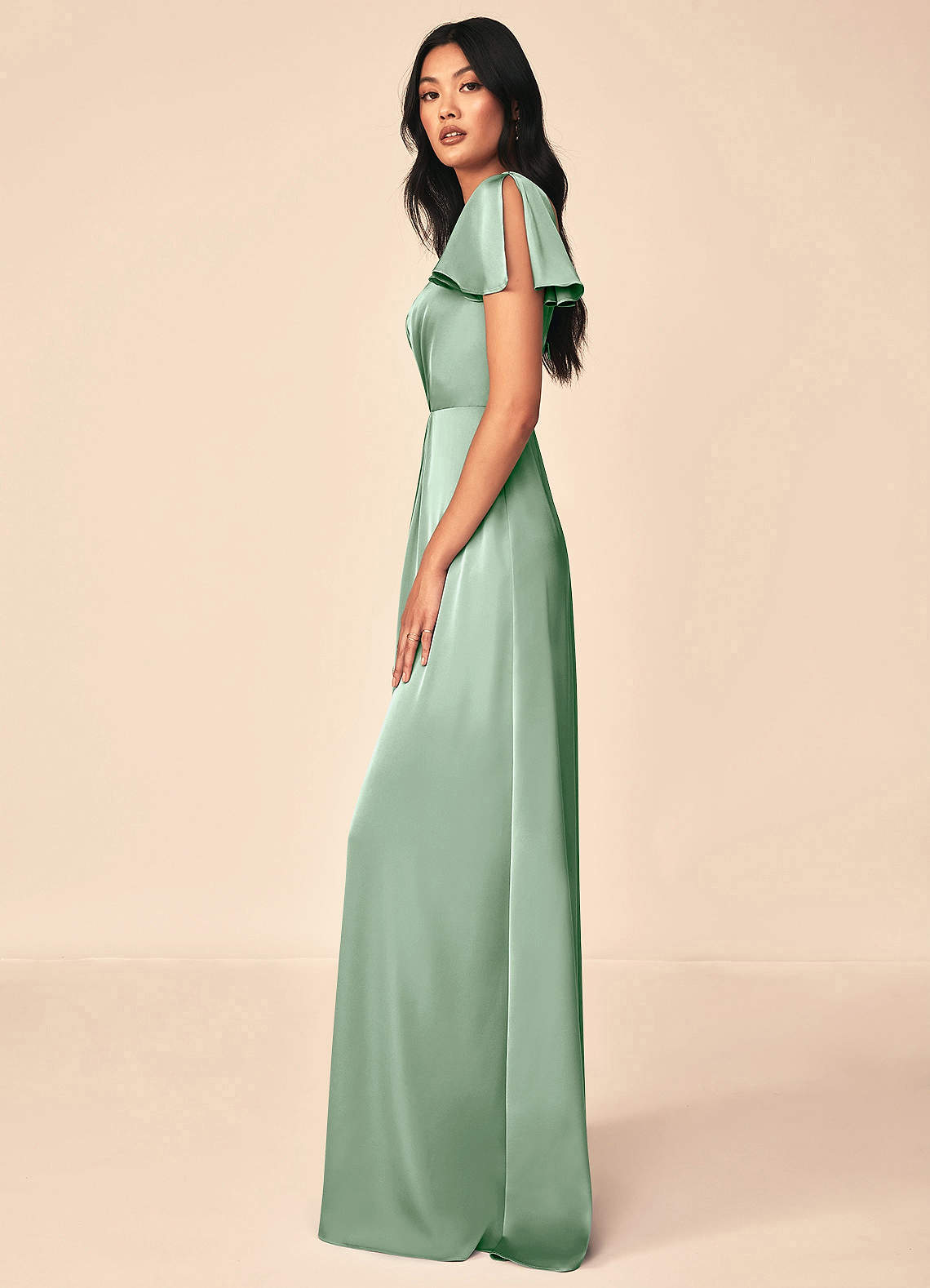 Soren Stretch Satin Dress-AZ5371127 - Final Sale