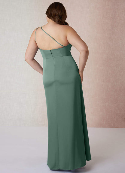 Mika Stretch Satin Dress-AZ5458610 - Final Sale