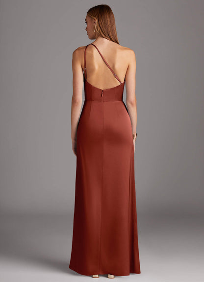 Mika Stretch Satin Dress-AZ4770184-final sale