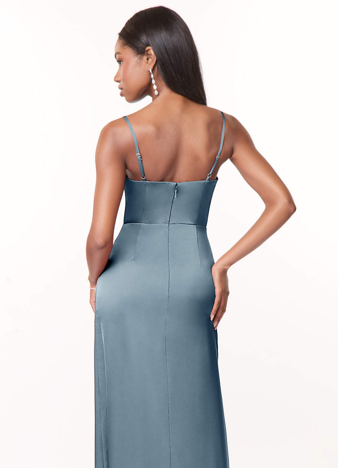 Maci Stretch Satin Dress-AZ5811105-final sale