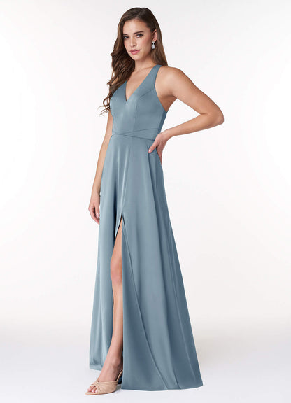 Ceria Stretch Satin Dress-AZ6177630 - Final Sale