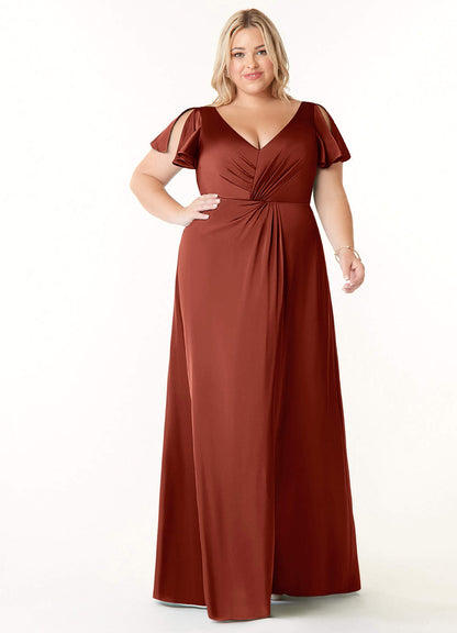 Soren Stretch Satin Dress-AZ6901587 - Final Sale