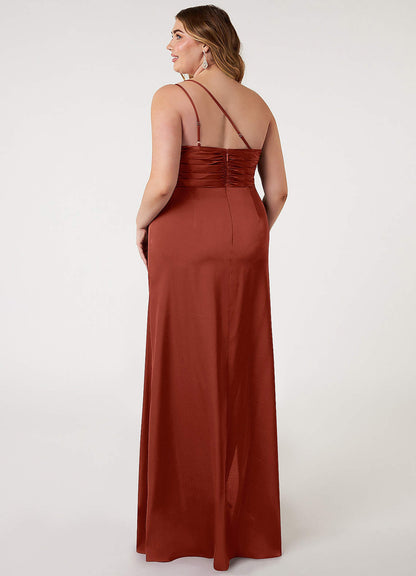 Eren Stretch Satin Dress-AZ5056920 - Final Sale