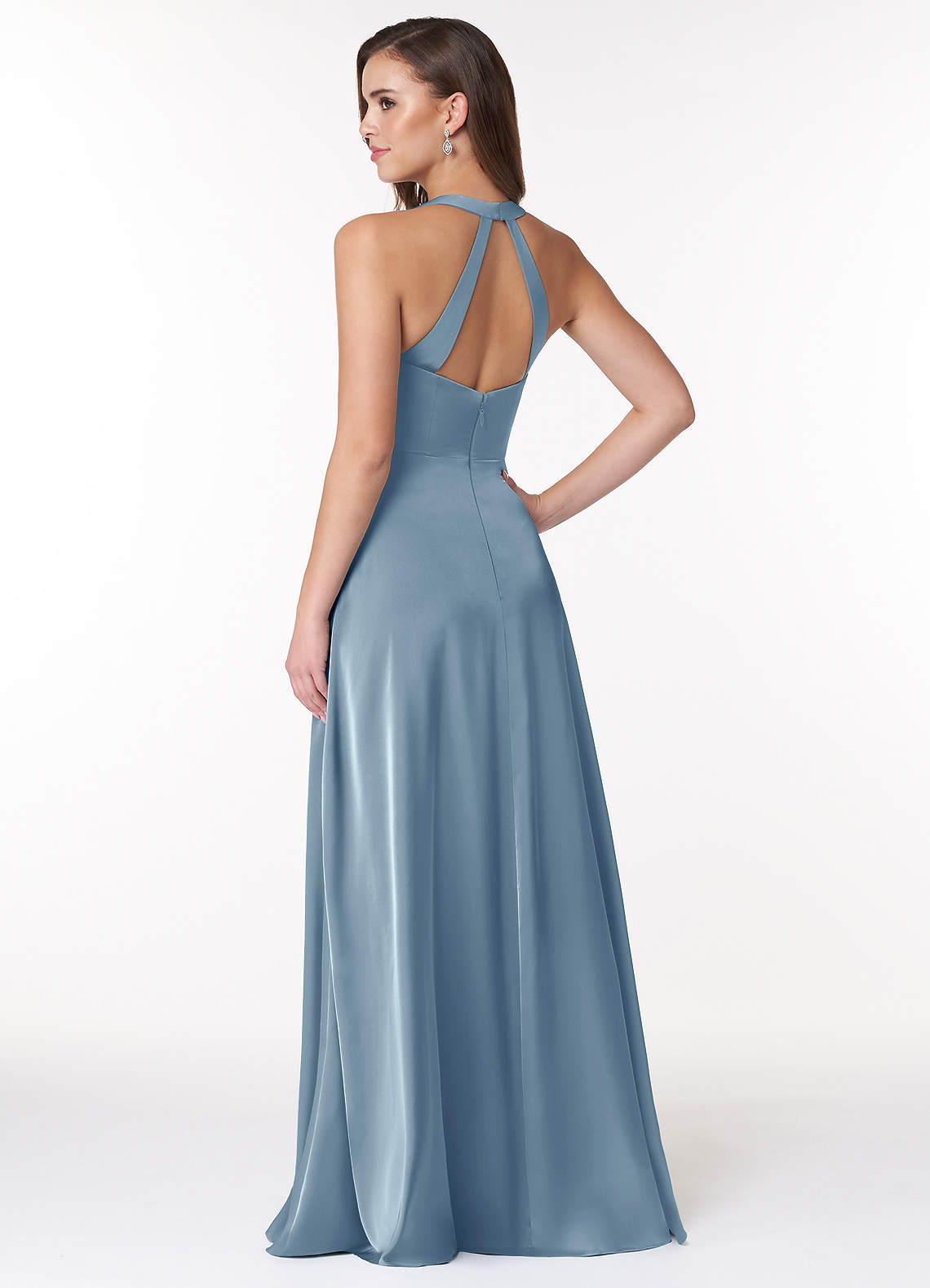 Ceria Stretch Satin Dress-AZ6177630 - Final Sale