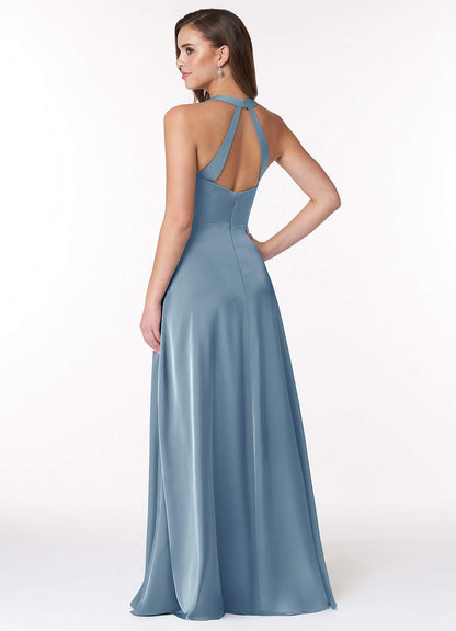 Ceria Stretch Satin Dress-AZ6177630 - Final Sale