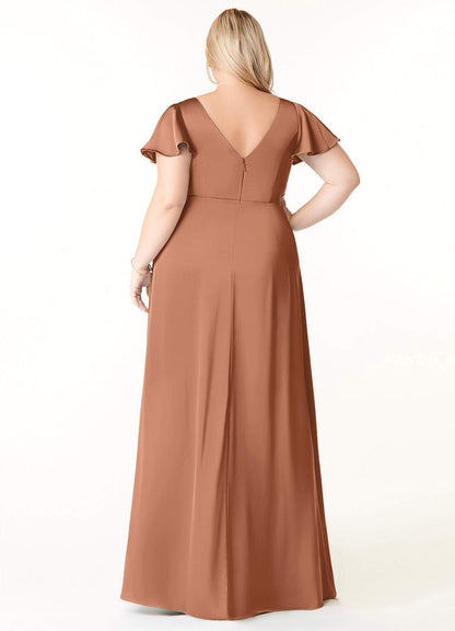 Soren Stretch Satin Dress-AZ5326957 - Final Sale