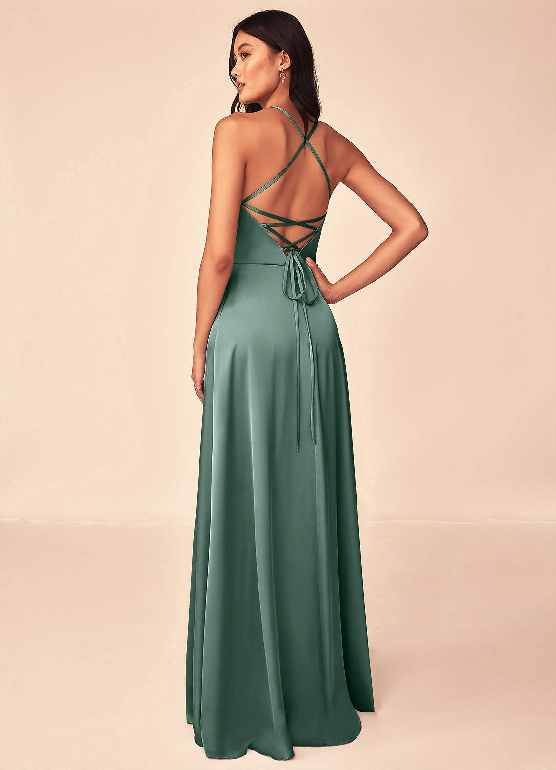 Mei Stretch Satin Dress-AZ6026210 - Final Sale