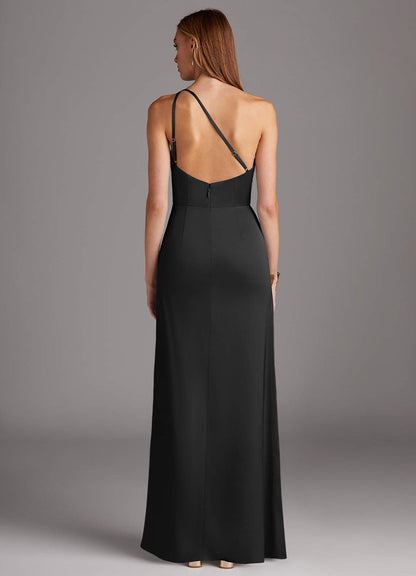 Mika Stretch Satin Dress-AZ5748351-final sale