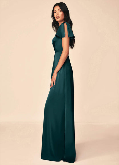 Soren Stretch Satin Dress-AZ5801168 - Final Sale