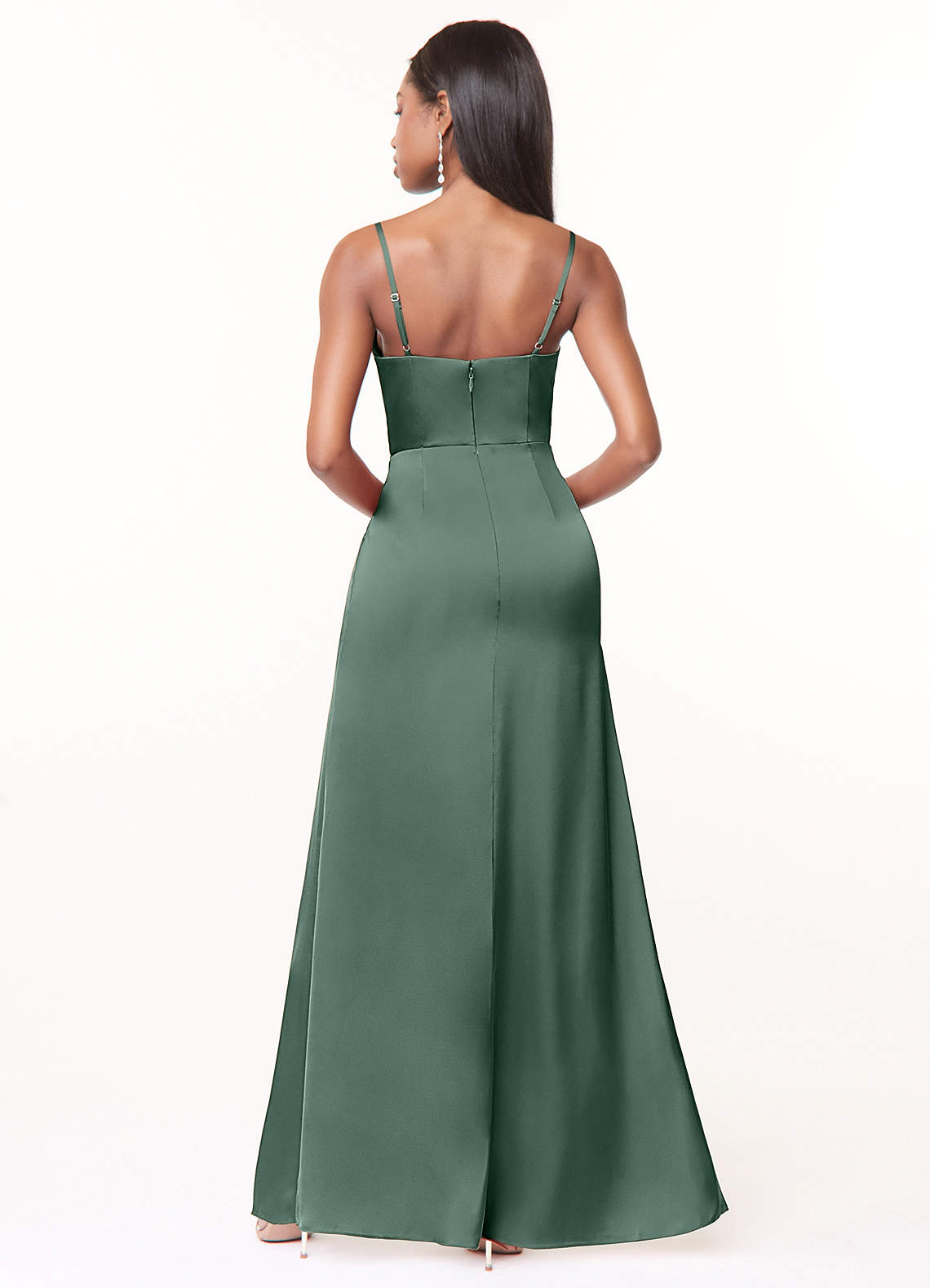 Maci Stretch Satin Dress-AZ5220111 - Final Sale