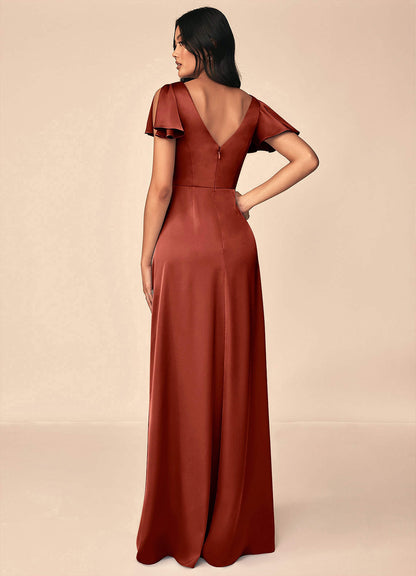 Soren Stretch Satin Dress-AZ6901587 - Final Sale