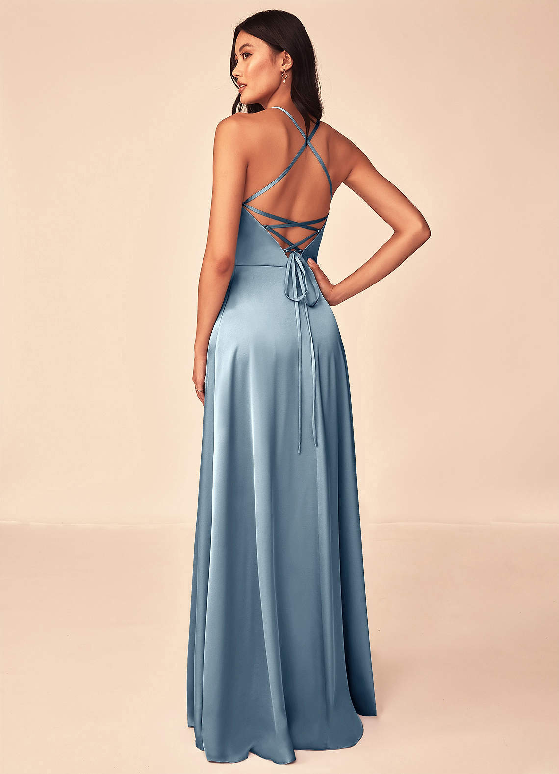 Mei Stretch Satin Dress-AZ5847826 - Final Sale