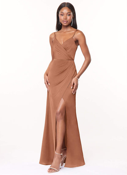 Maci Stretch Satin Dress-AZ4907114 - Final Sale