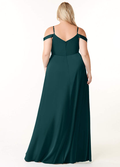 Ocean Stretch Satin Dress-AZ5370274 - Final Sale