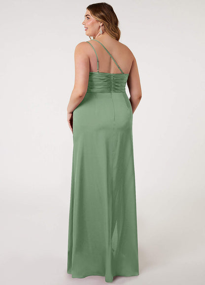 Eren Stretch Satin Dress-AZ5774495-final sale