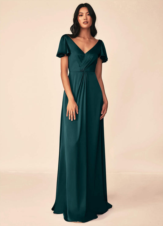 Soren Stretch Satin Dress-AZ5801168 - Final Sale
