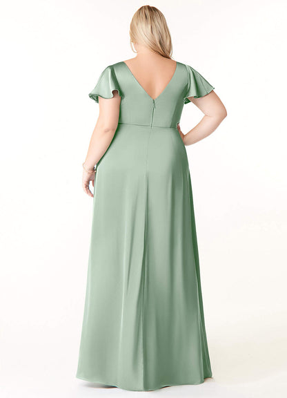 Soren Stretch Satin Dress-AZ5371127 - Final Sale