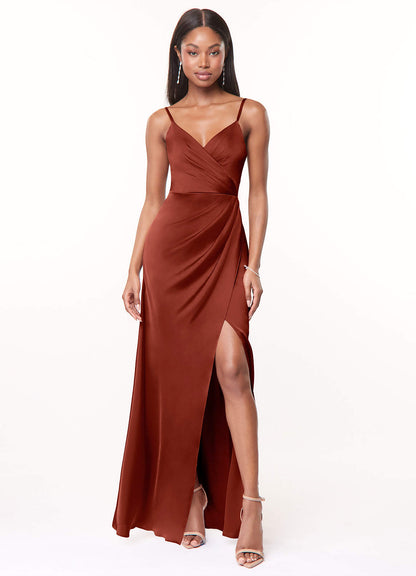 Maci Stretch Satin Dress-AZ5749534 - Final Sale