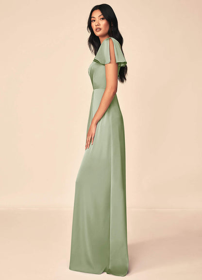 Soren Stretch Satin Dress-AZ81350886-final sale