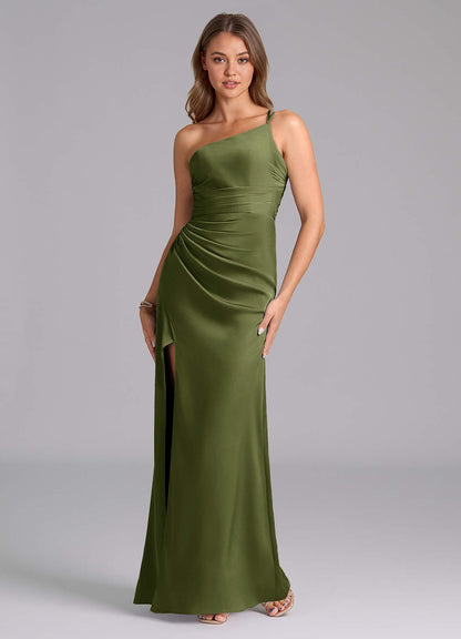 Eren Stretch Satin Dress-AZ60641530 - Final Sale