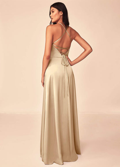 Mei Stretch Satin Dress-AZ62293662 - Final Sale
