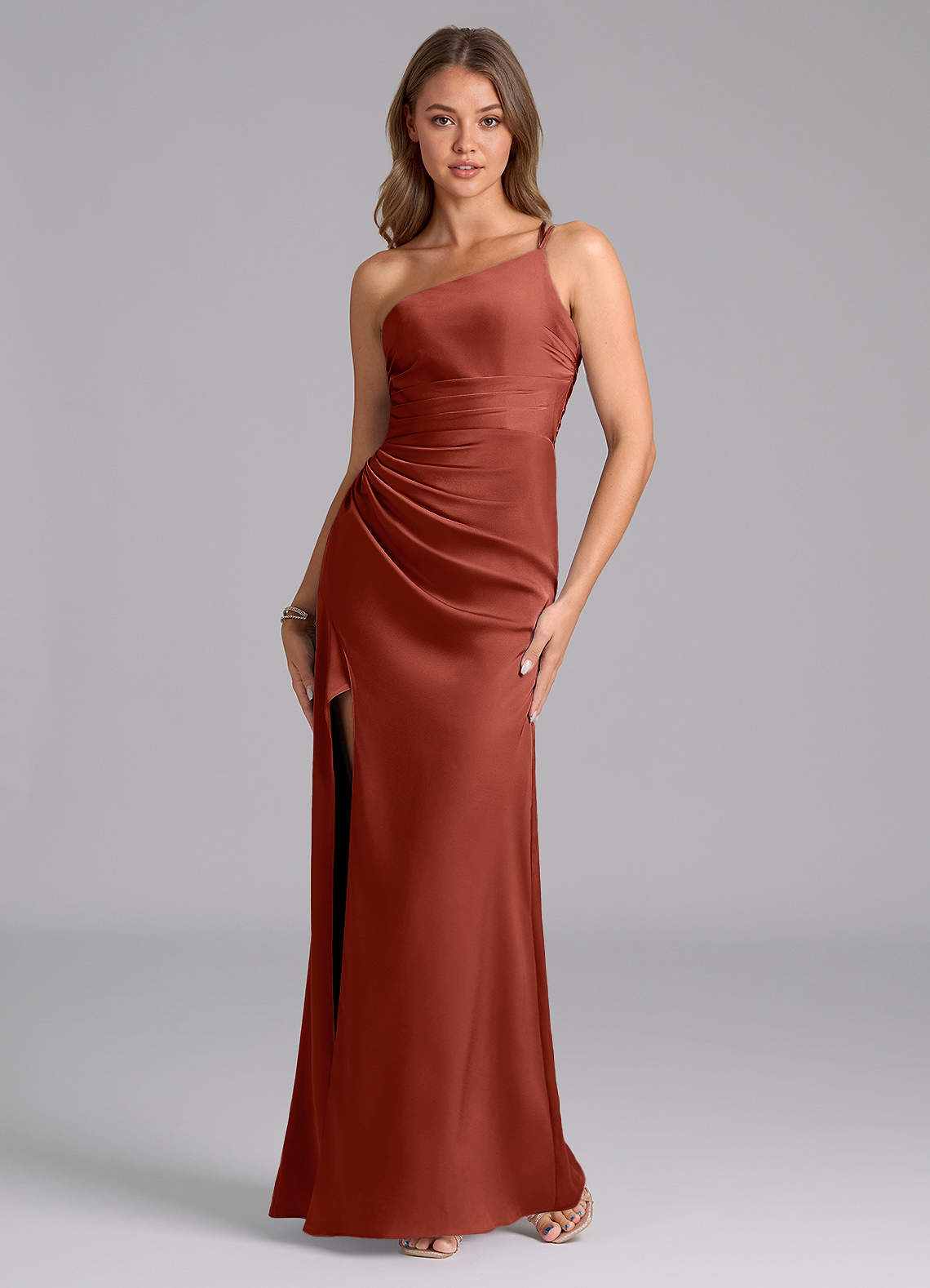 Eren Stretch Satin Dress-AZ5056920 - Final Sale
