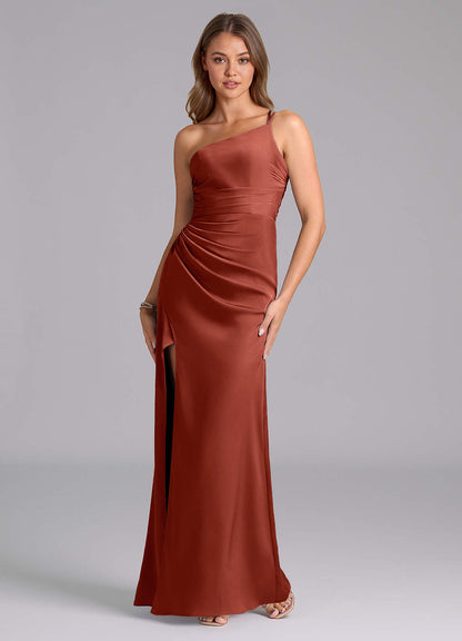 Eren Stretch Satin Dress-AZ5056920 - Final Sale