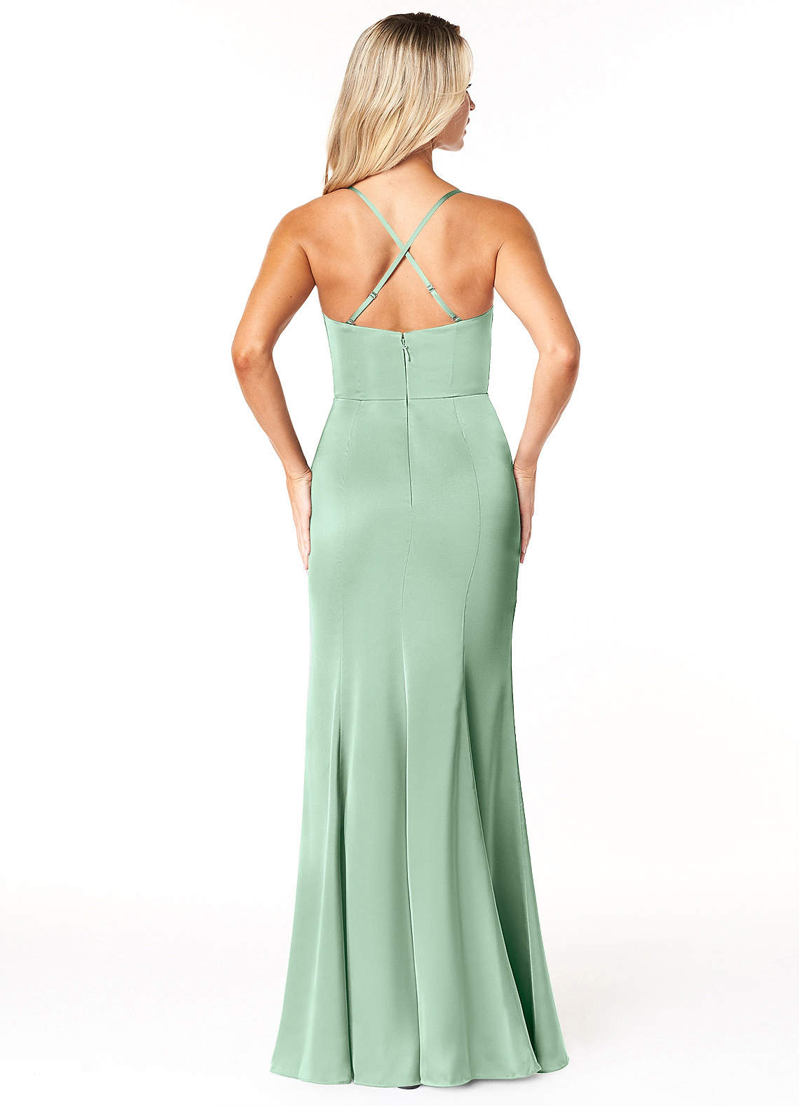 Marzia Stretch Satin Dress-AZ5215849 - Final Sale