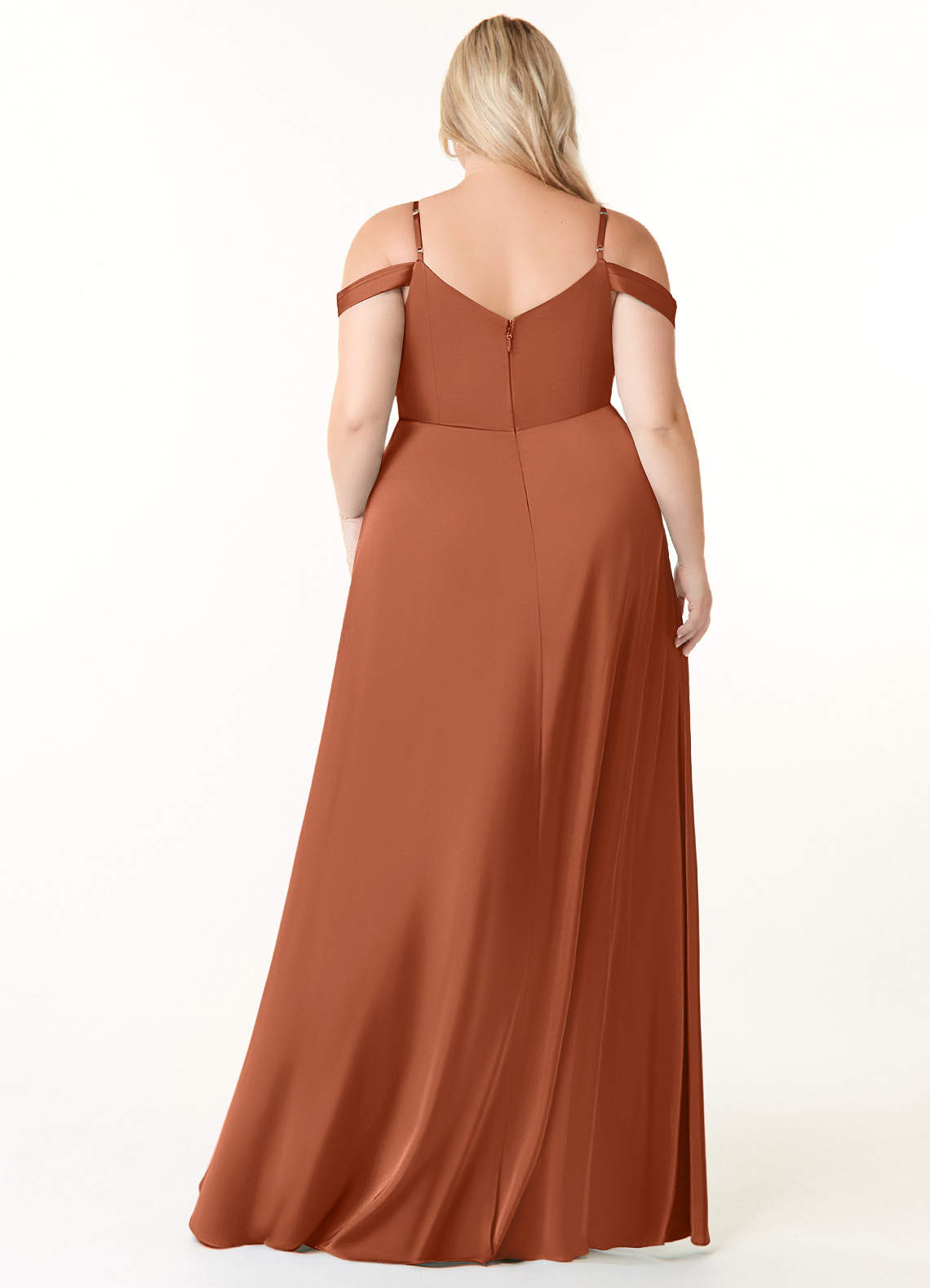Ocean Stretch Satin Dress-AZ5304041-final sale