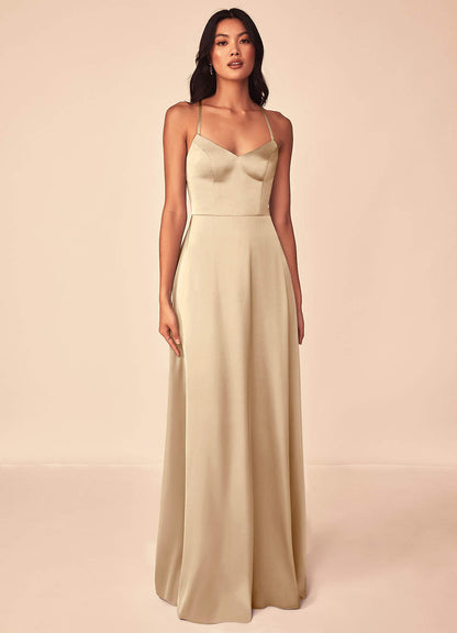Mei Stretch Satin Dress-AZ62293662 - Final Sale