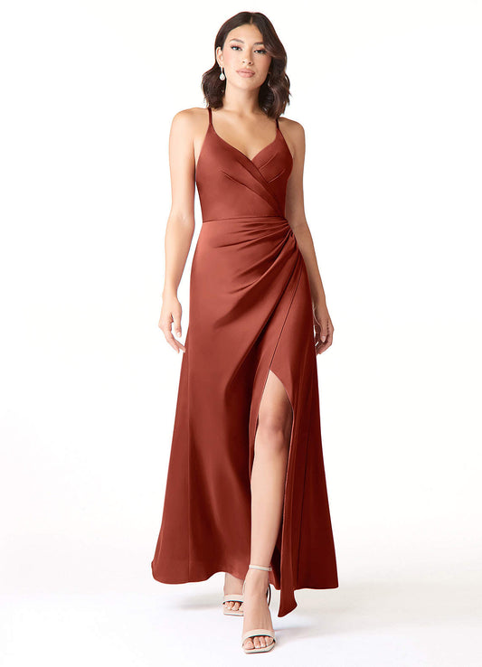 Geanna Stretch Satin Dress-AZ5133662 - Final Sale