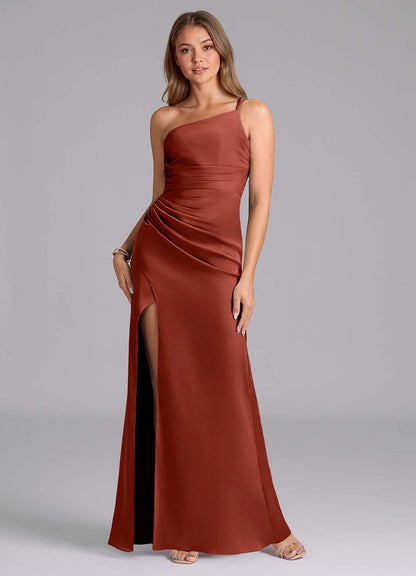Eren Stretch Satin Dress-AZ5056920 - Final Sale
