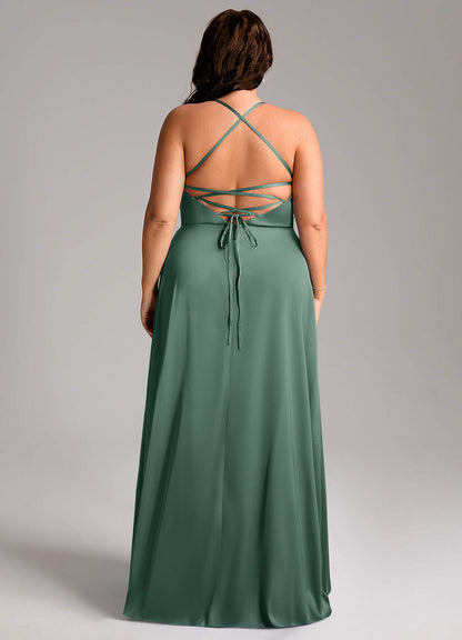 Mei Stretch Satin Dress-AZ6026210 - Final Sale