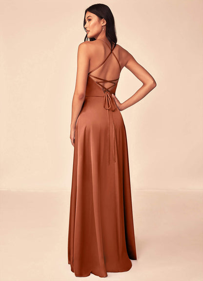 Mei Stretch Satin Dress-AZ5222814 - Final Sale