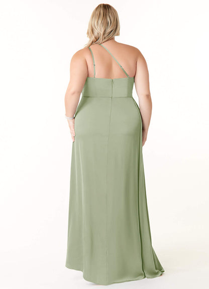 Maron Stretch Satin Dress-AZ23556424 - Final Sale