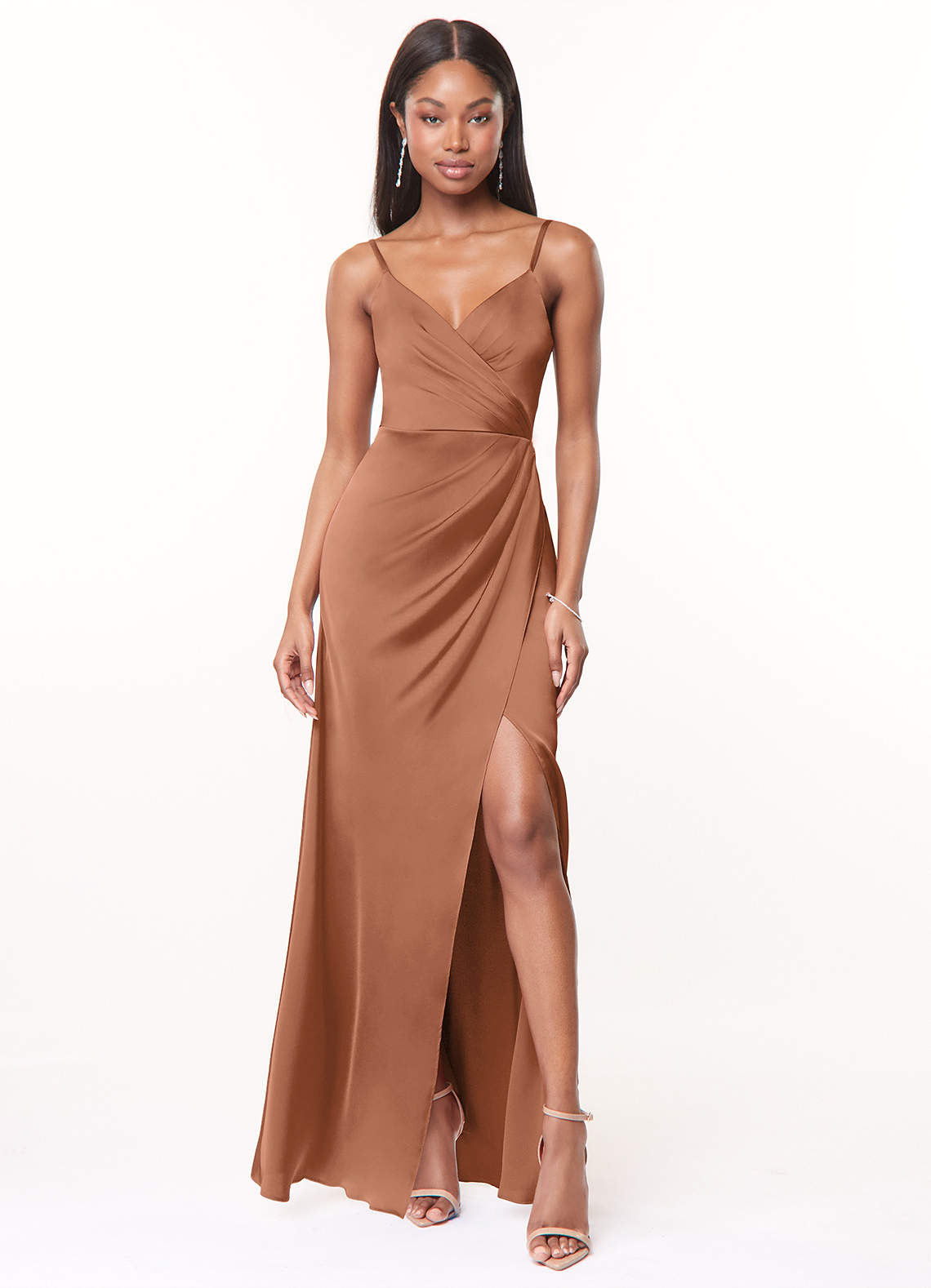 Maci Stretch Satin Dress-AZ4907114 - Final Sale