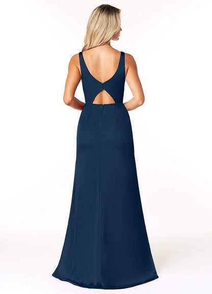 Jess Stretch Satin Dress-AZ6626951-final sale