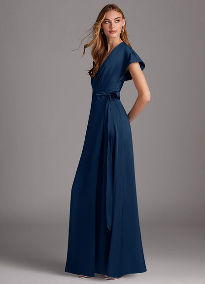 Nico Stretch Satin Dress-AZ5469839-final sale