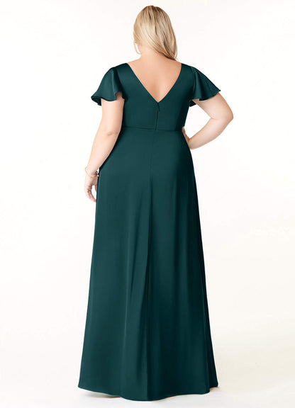 Soren Stretch Satin Dress-AZ5801168 - Final Sale
