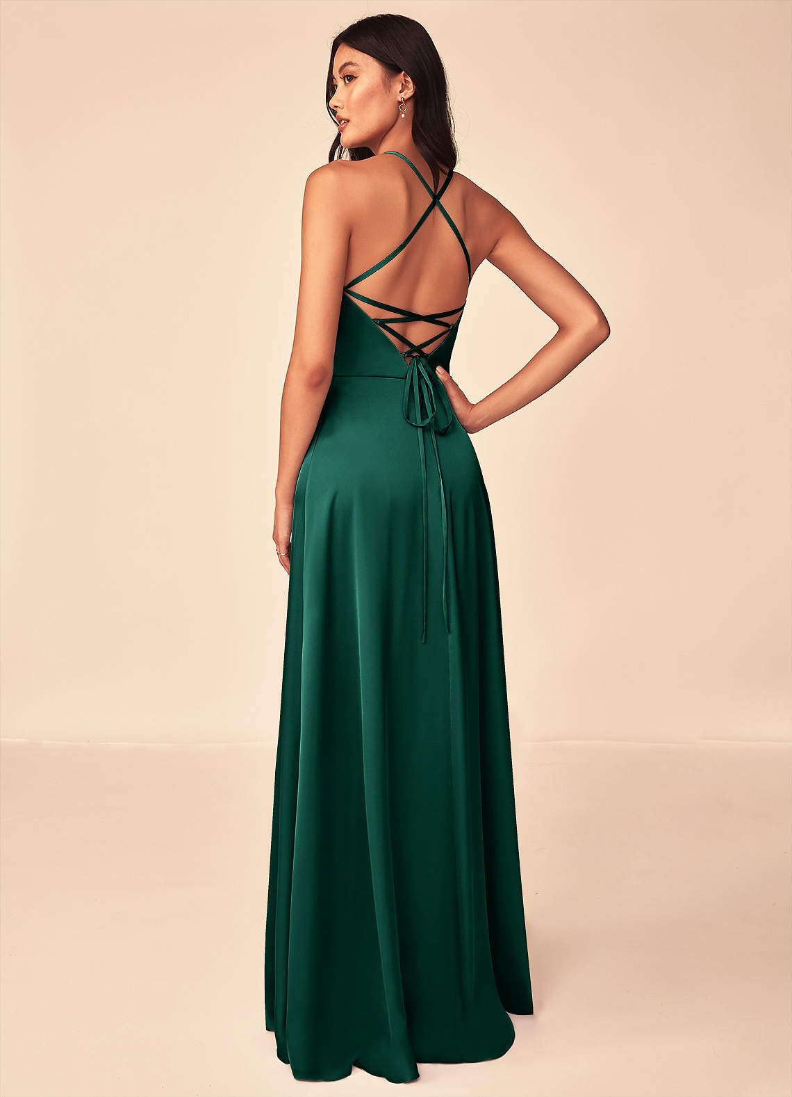 Mei Stretch Satin Dress-AZ20094333 - Final Sale