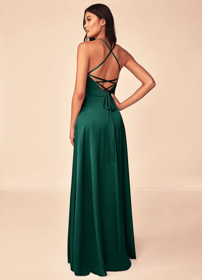 Mei Stretch Satin Dress-AZ20094333 - Final Sale